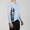 blue long sleeve cycling jersey